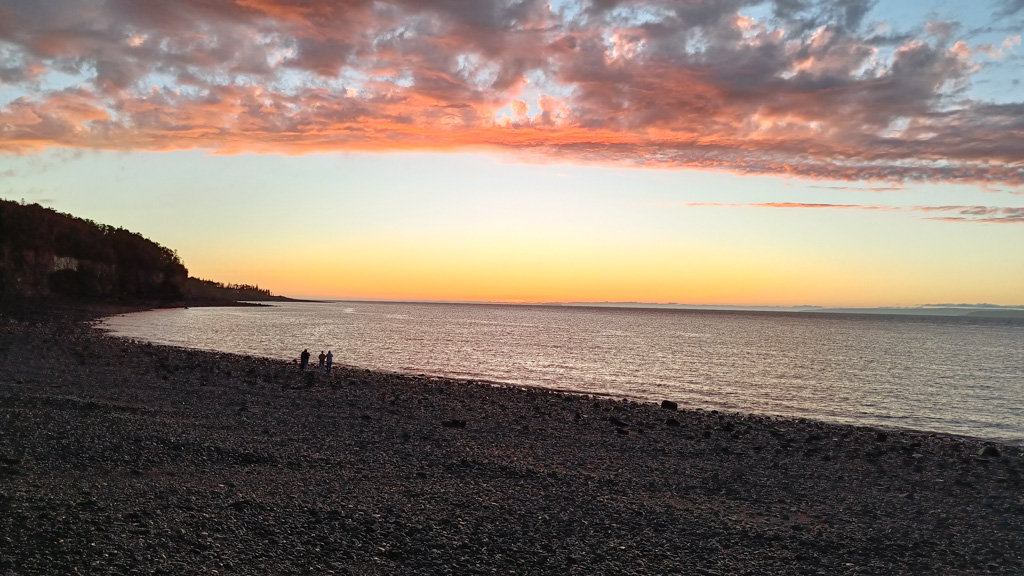 Bay of Fundy de kant van Nova Scotia